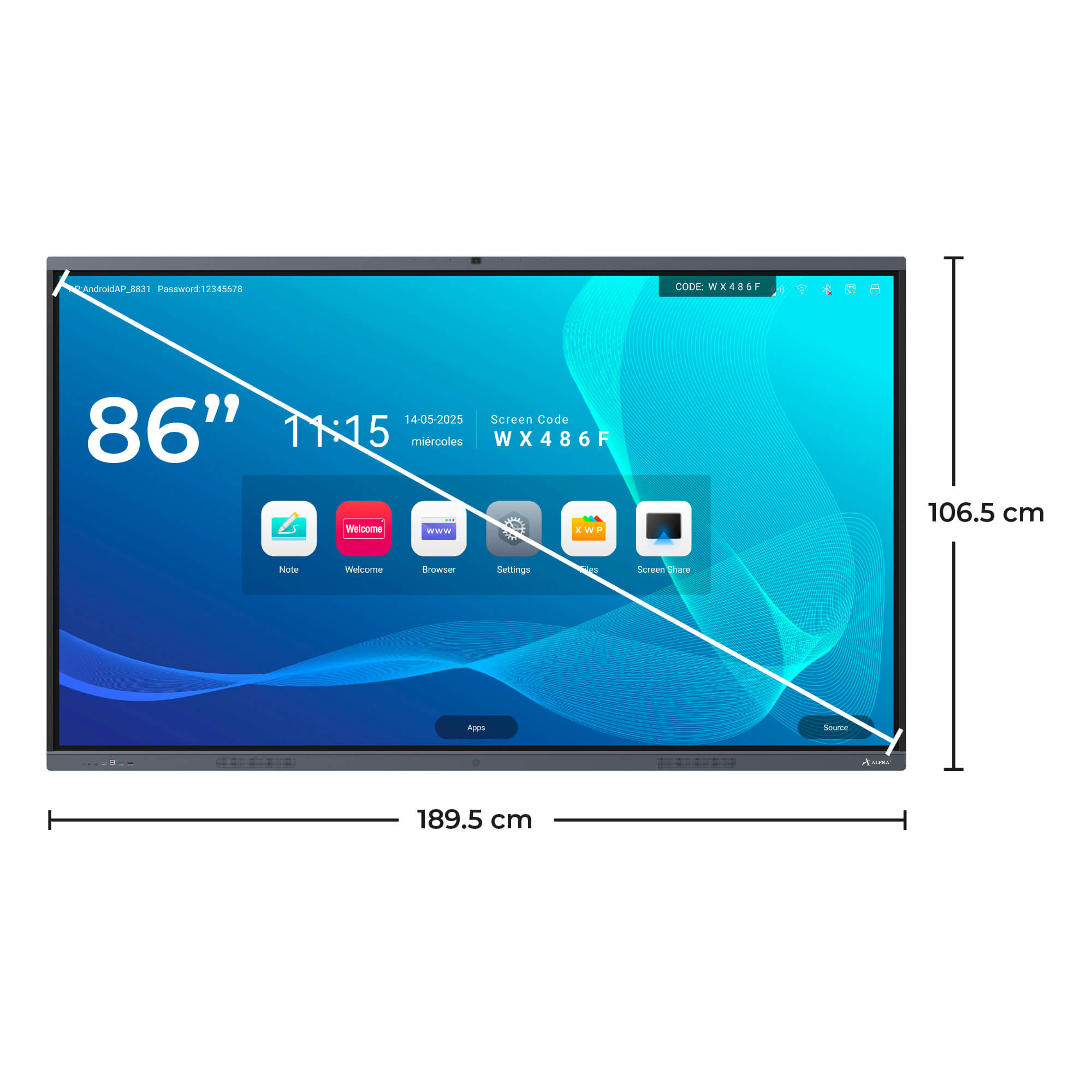 All in ONE+ 65" Pantalla Interactiva