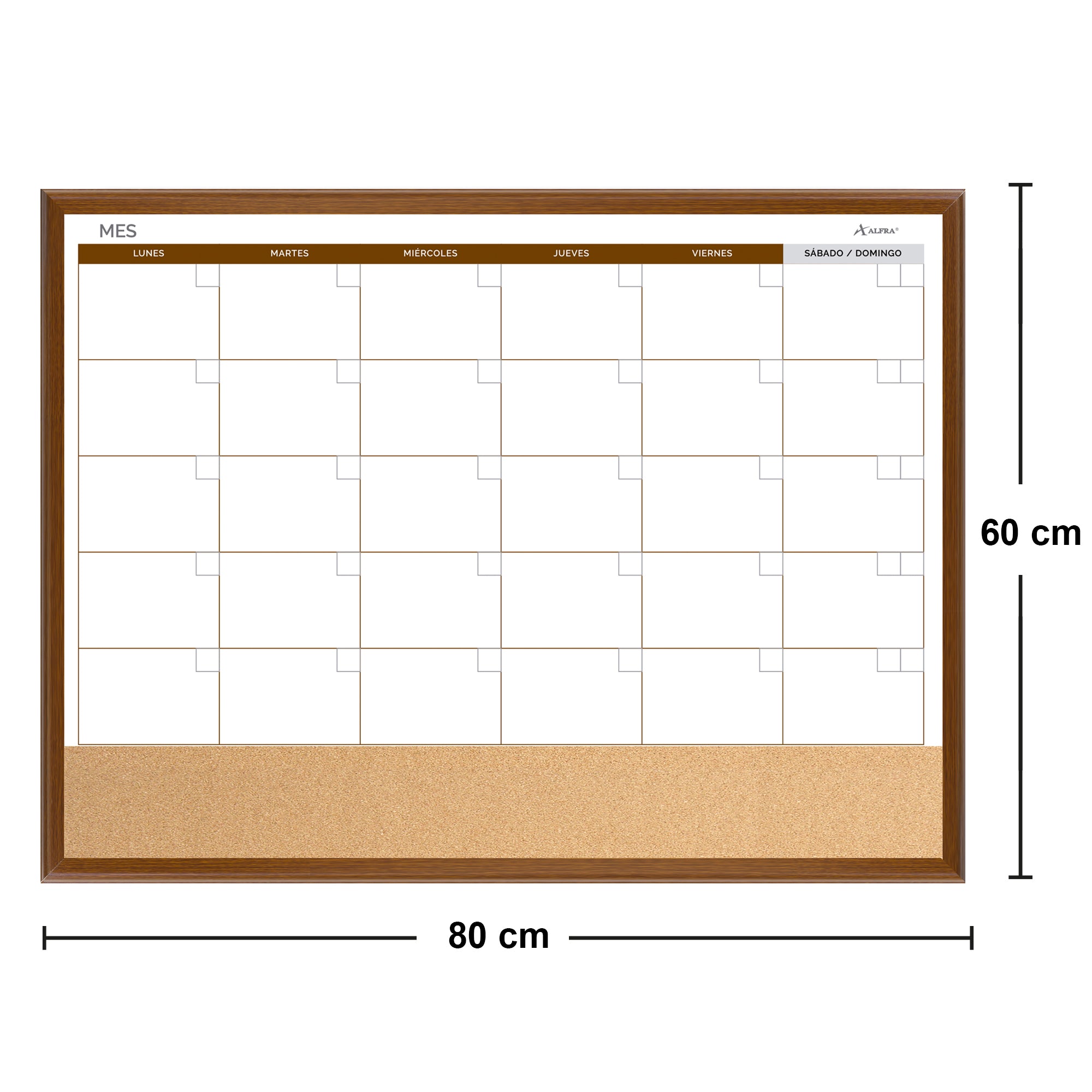 Agenda Planeador Mixto Continental 60 x 80 cms