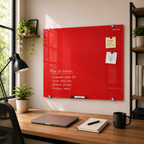Pintarrón de cristal Criscolor rojo