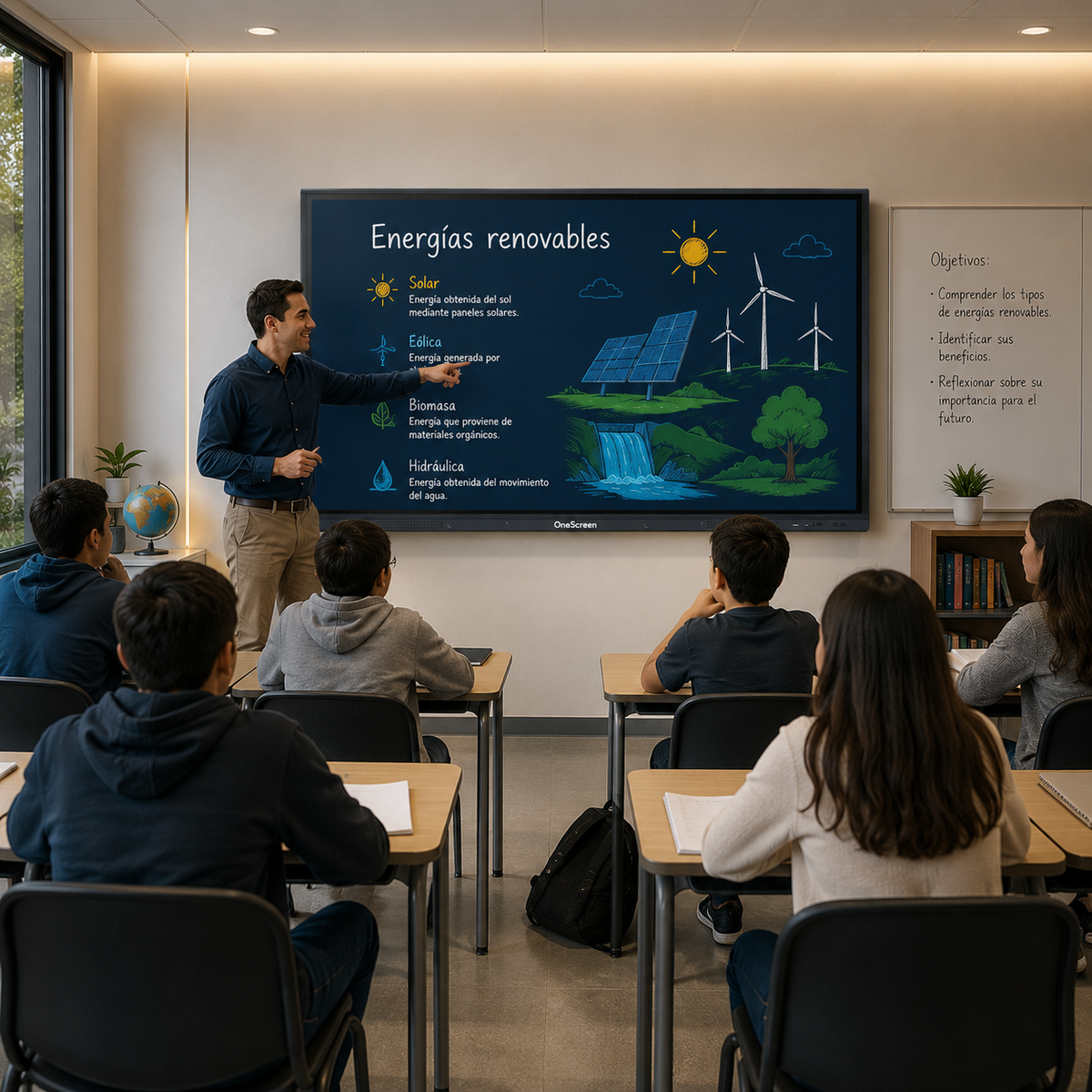 OneScreen 75" Pantalla Interactiva