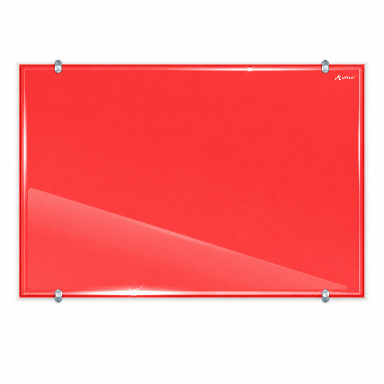 Pintarrón de cristal Criscolor rojo